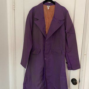 The Joker Purple Knee Length Jacket